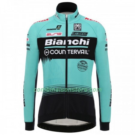 Maillot 2018 Bianchi Countervail Manches Longues N001